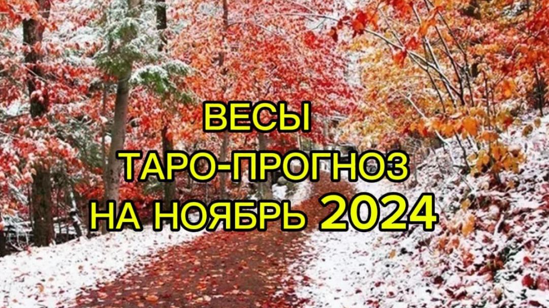 ВЕСЫ/ТАРО-ПРОГНОЗ/НОЯБРЬ 2024