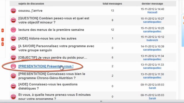 Chrono-Géno-Nutrition - Comment commenter son groupe de motivation "Je commence lundi" ?