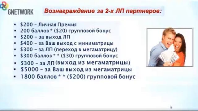 Маркетинг план компании Gnetwork