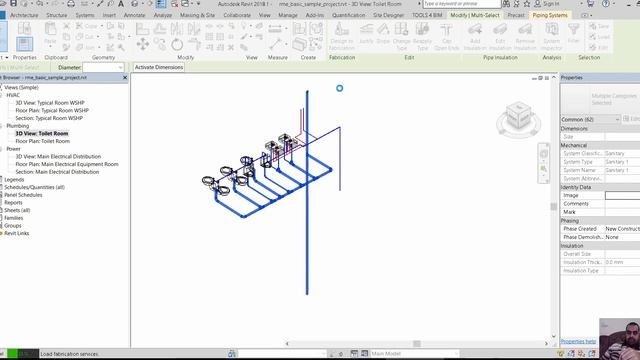 REVIT PIPING Fabrication