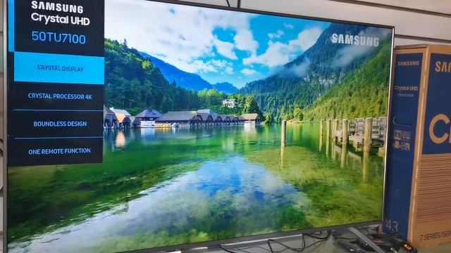 Samsung 50" crystal UHD Tu7100