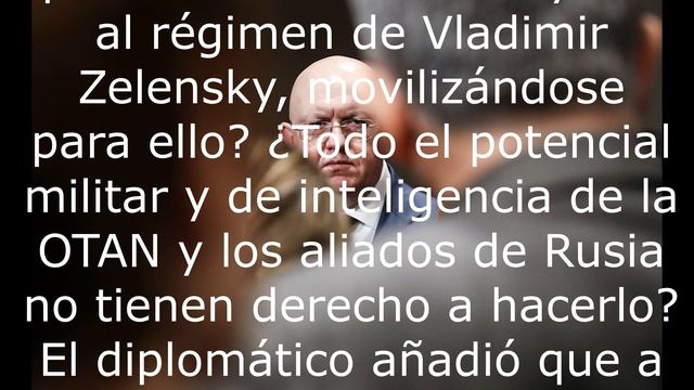 Nebenzya hizo una pregunta a Estados Unidos sobre Ucrania.