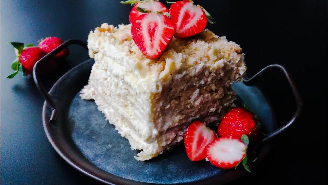 Торт Наполеон с кремом Шарлотт