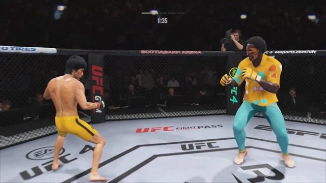 PS5 | Bruce Lee vs. Fighter for justice Djj (EA Sports UFC 4)🥊