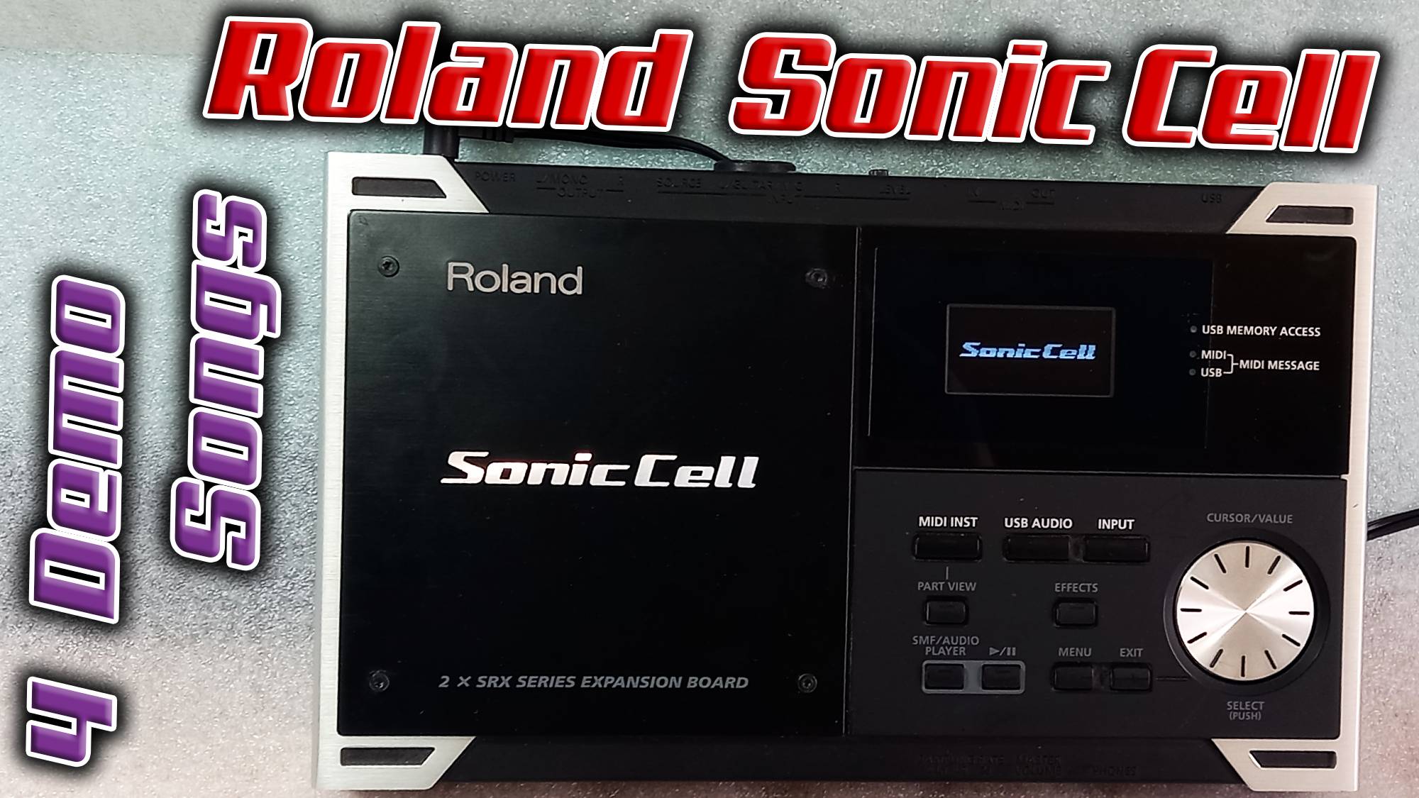 Roland SonicCell - синтезатор и USB аудиоинтерфейс в миниатюрном корпусе. Слушаем 4 Demo songs !