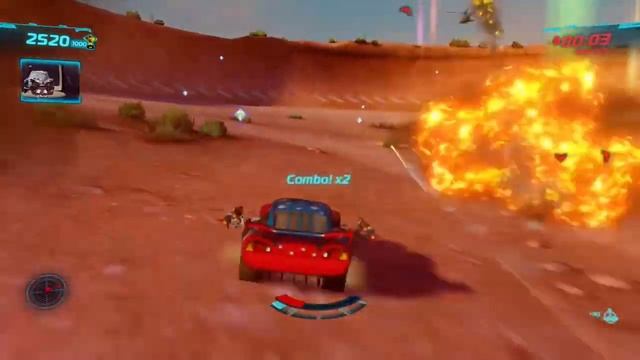 Cars 2 The Video Game | Daredevil Lightning - Radiator springs Hunter mode on Hard mode |