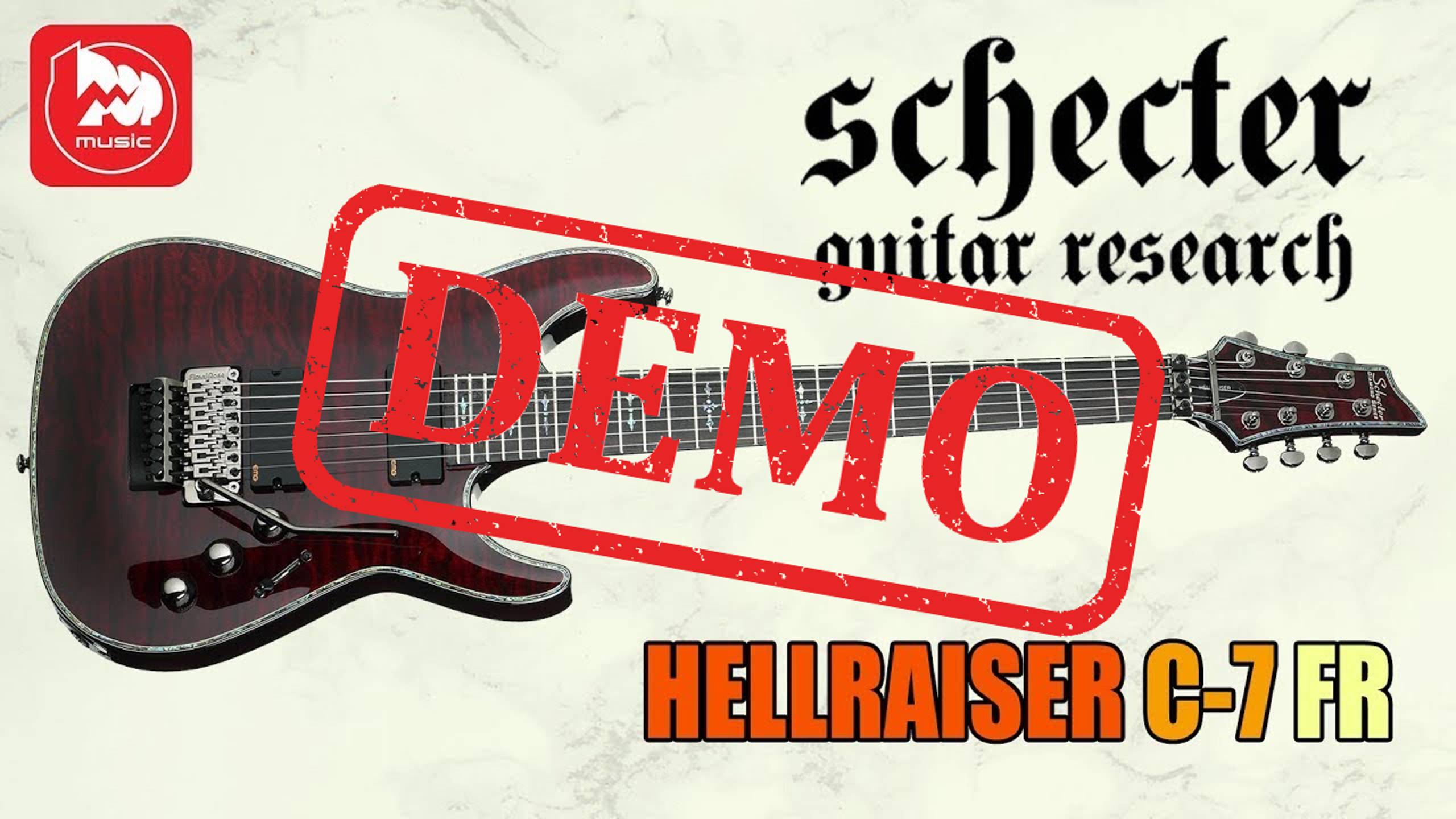 Электрогитара SCHECTER HELLRAISER C-7 - демонстрация звучания