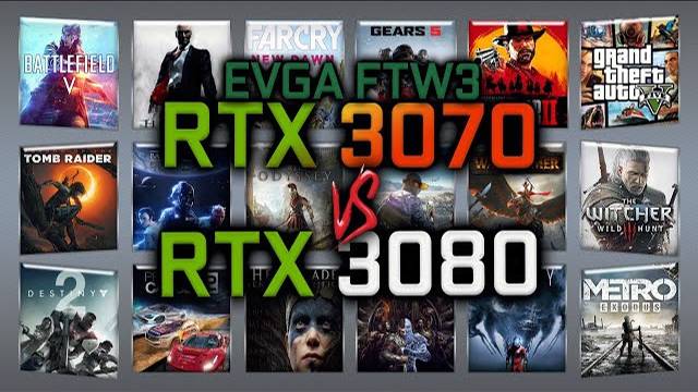 EVGA FTW3 RTX 3070 vs RTX 3080 Benchmark – 65 Tests