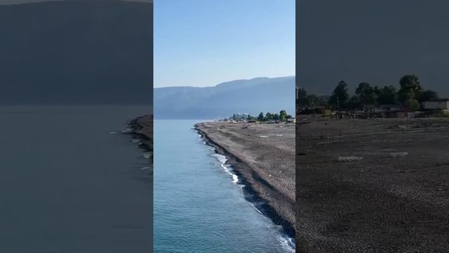 Абхазия, обстановка СЕГОДНЯ на одном из абхазских пляжей (начало ноября, ОСЕНЬ-2024)