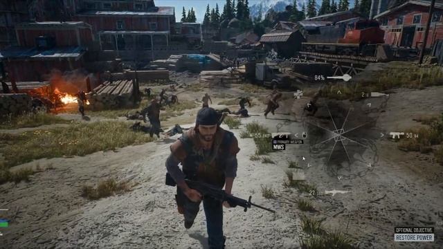 Days Gone - Sawmill horde gameplay (pc)