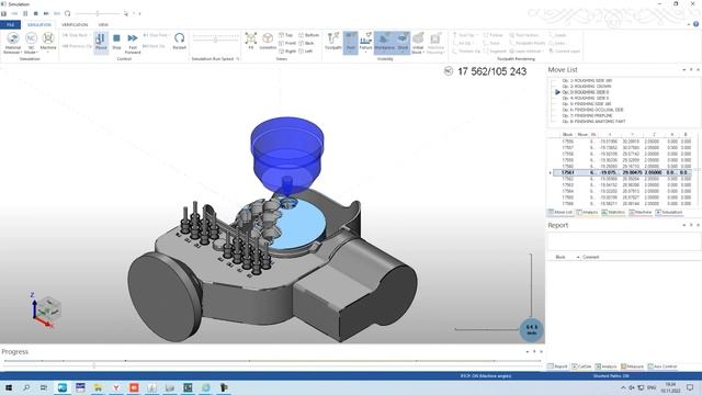 Фрезеровка анатомической коронки на станке ADM SYSTEM X5 RUS, урок №4