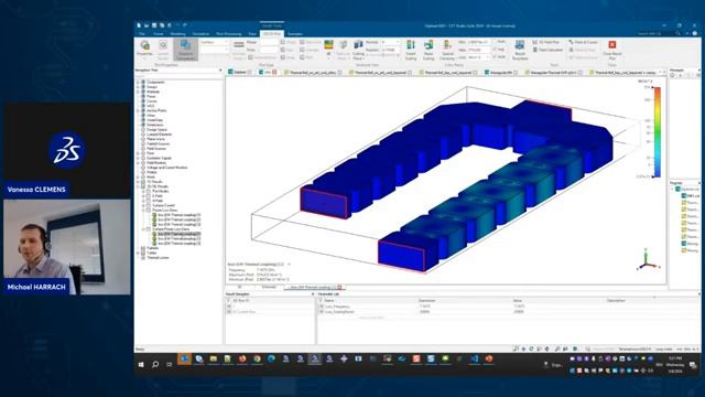 Thermal Management for High Power Components: Coupling EM & Thermal