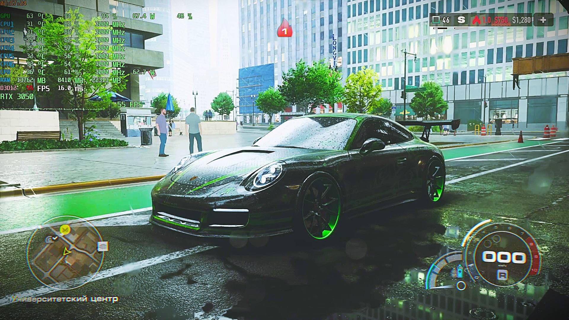 Need for Speed Unbound | RTX 3050 | XEON-2650v2 | 2x8GB | 1080p | DLSS ON