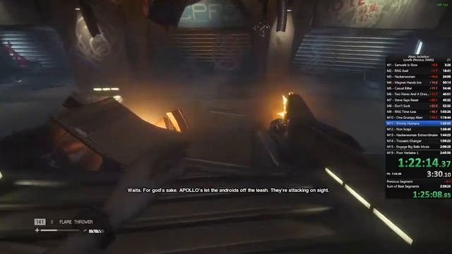 Alien Isolation speedrun but with no loot - Low% NMG Novice in 2:45:32