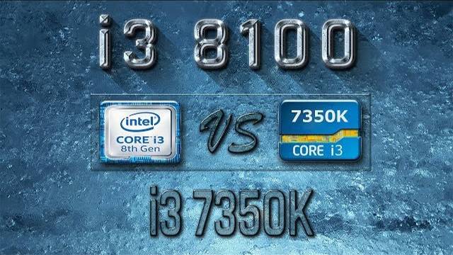 i3 8100 vs i3 7350K Benchmarks | Gaming Tests Review & Comparison