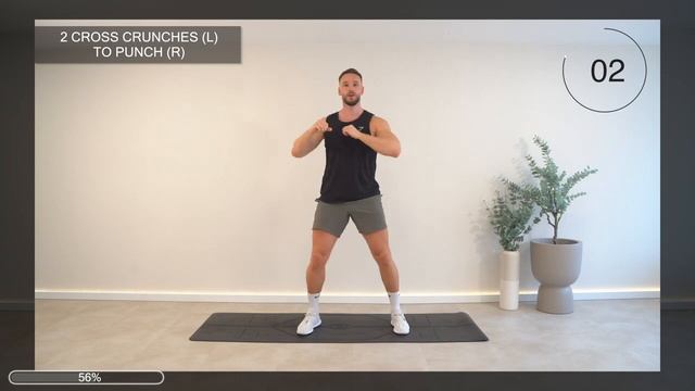 30 MIN FAT LOSS WORKOUT _ ALL STANDING & NO JUMPING _ (Fat Burn, No Equipment)