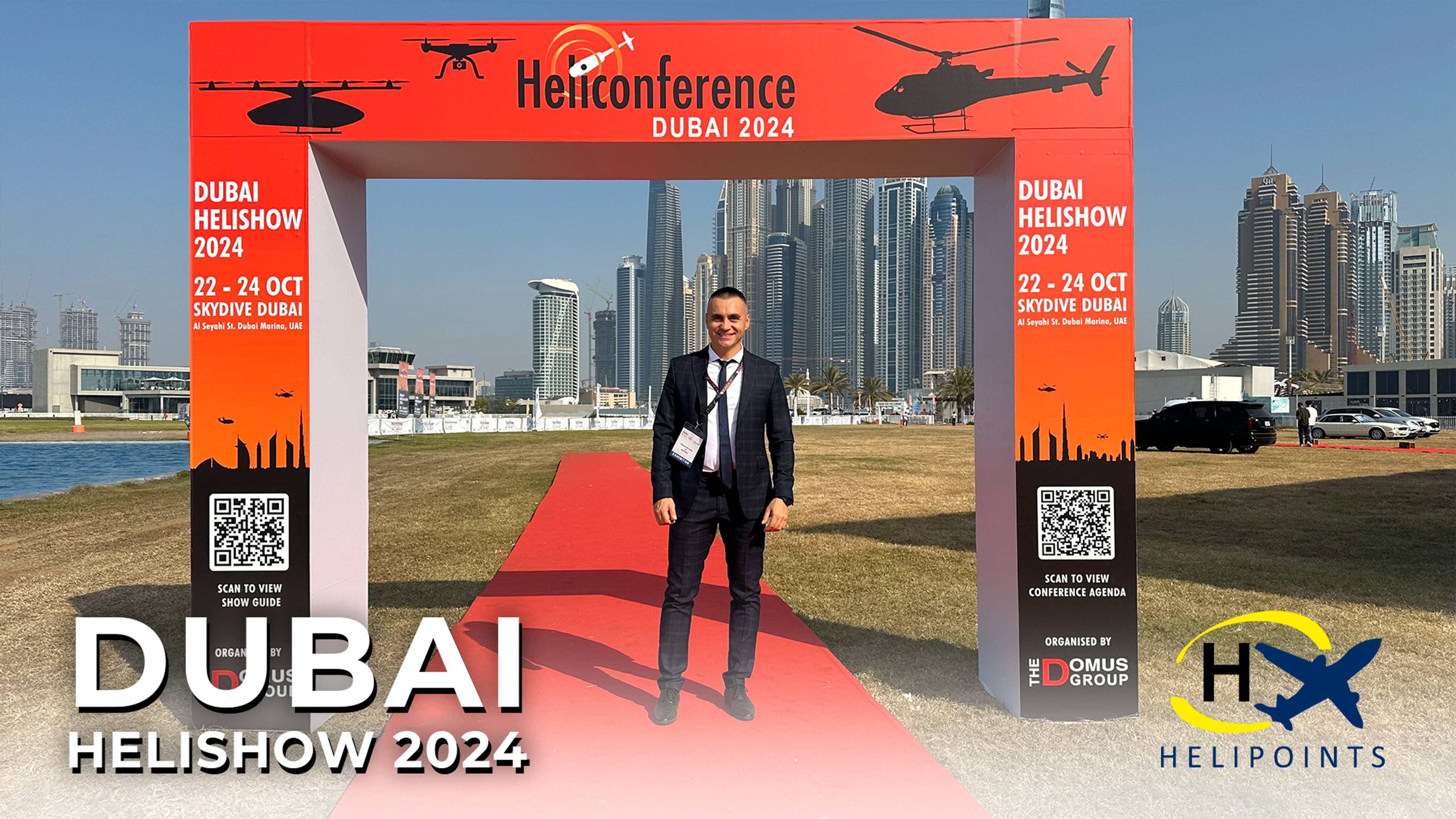 С 22 по 24 Октября мы принимали участие в тематической выставке Dubai Helishow 2024.