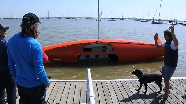 19.05.2018. Rowing boat AKROS roll over test.UK. Тестовый переворот лодки "АКРОС", Англия.