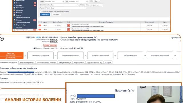 Обучение инциденты, креатинин 23.11.2021