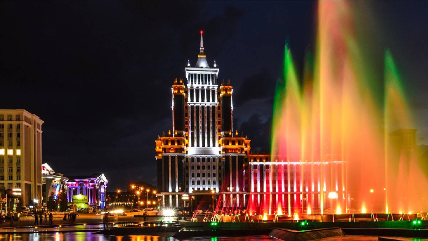 Саранск. Огни ночного города