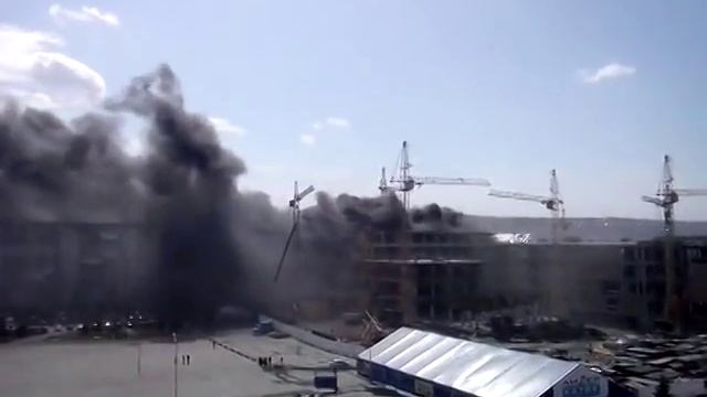 Пожар на стройке ТРЦ