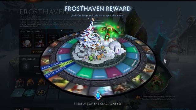 Dota 2 - Frosthaven 2018 - Spin the wheel reward #1