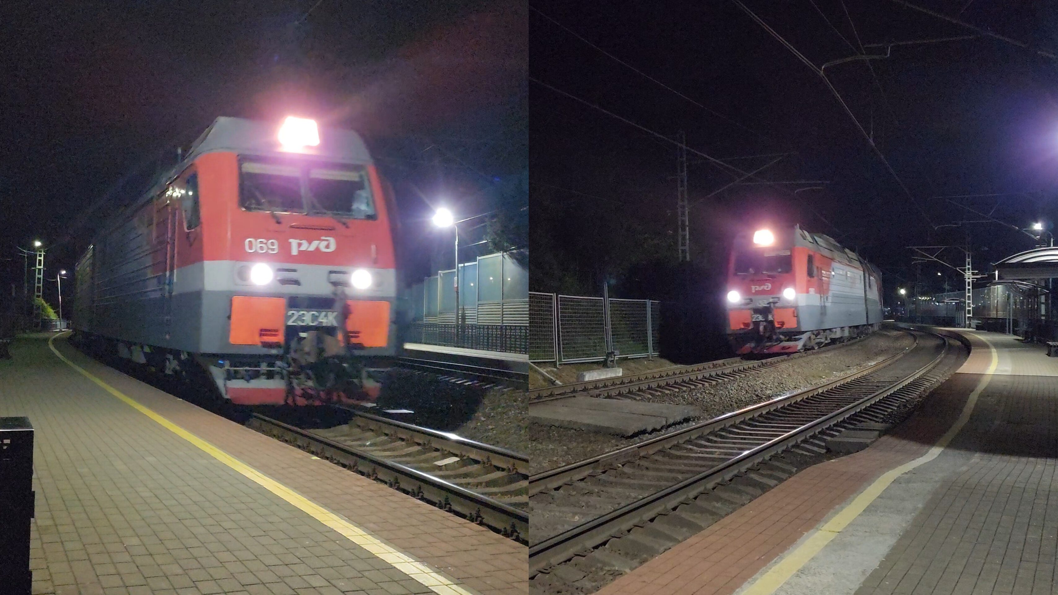 парочка пассажирских по ночной пл. Вардане