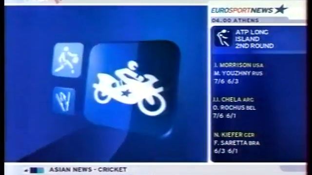 Eurosport News (Спорт, 23.08.2003) Начало программы