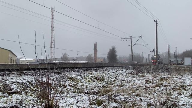 Электропоезд ЭП2Д-0064 пл.Захарова до ст.Лобня. 02.11.2024.
