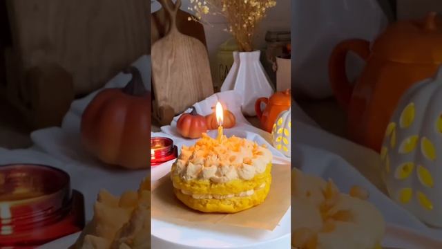 Тыквенный тортик 🎃🍰 без сахара и глютена. Подписывайтесь и пеките!