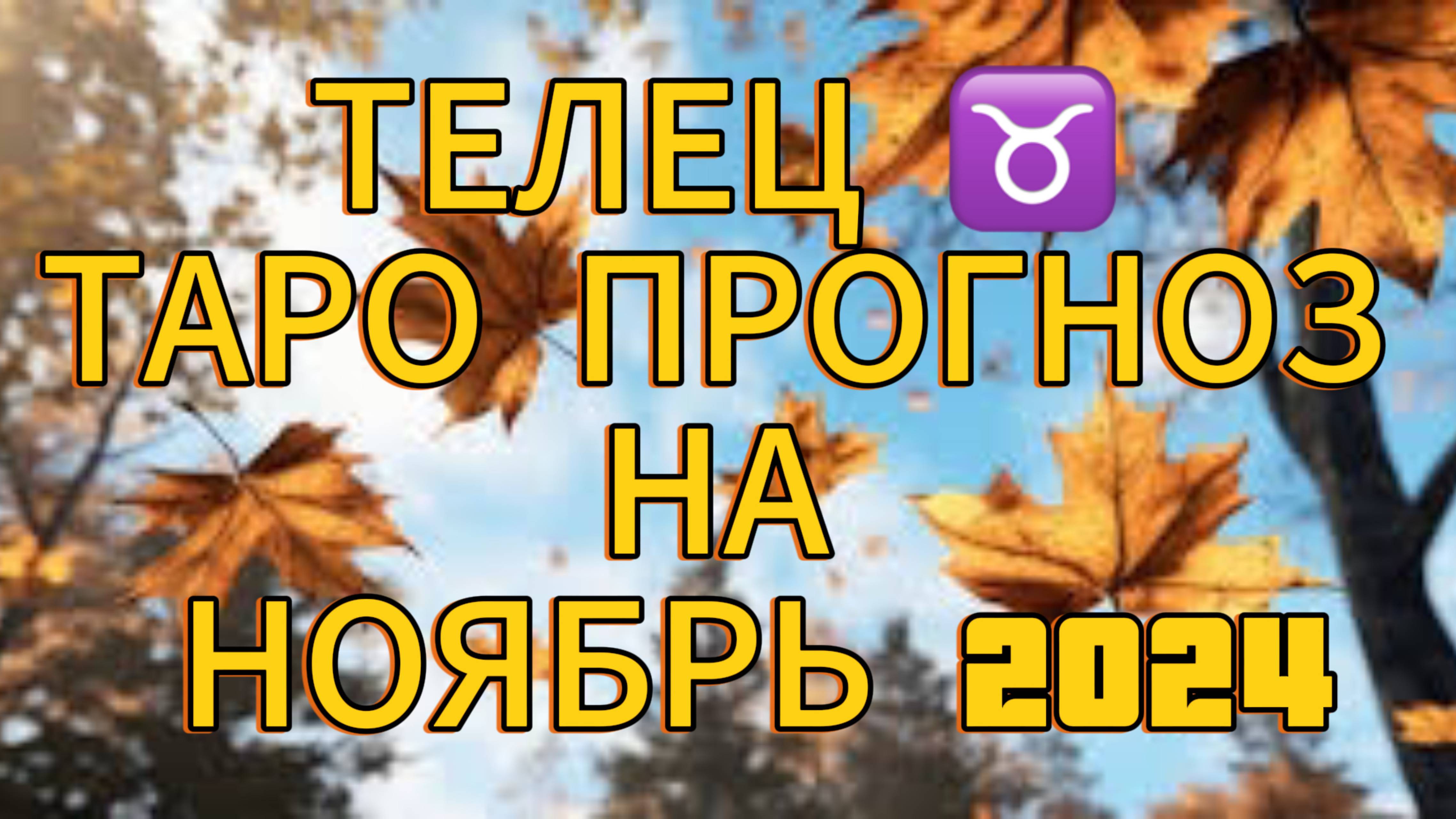 ТЕЛЕЦ ТАРО ПРОГНОЗ НА НОЯБРЬ 2024