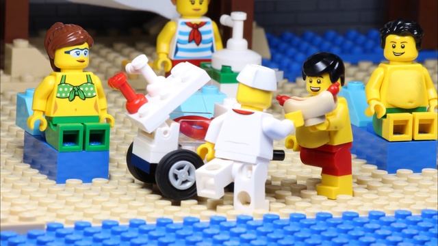 Lego Gym Beach Body Building Two Fat