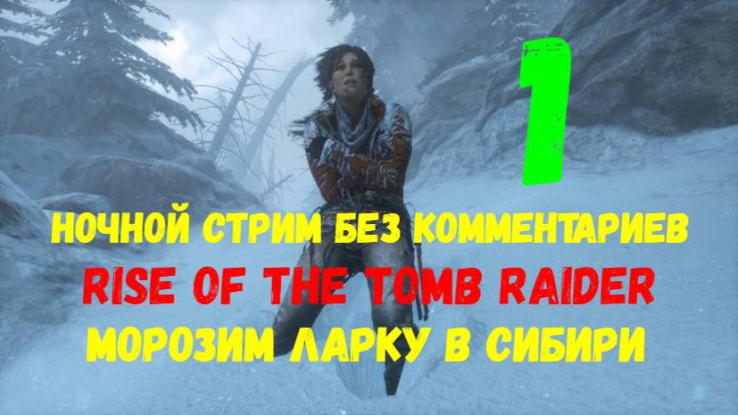 Rise of the Tomb Raider. Ночной стрим без комментариев #1. Морозим Ларку в Сибири.