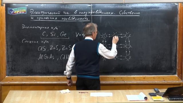 12.Урок 305. Электрический ток в полупроводниках. Собственная и примесная проводимо