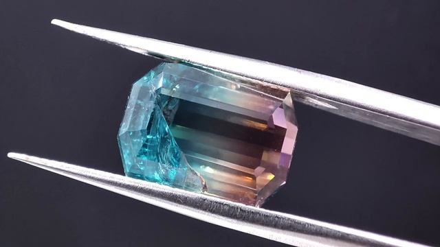 6.32 ct. Турмалин арбузный, октагон. Мозамбик + сертификат