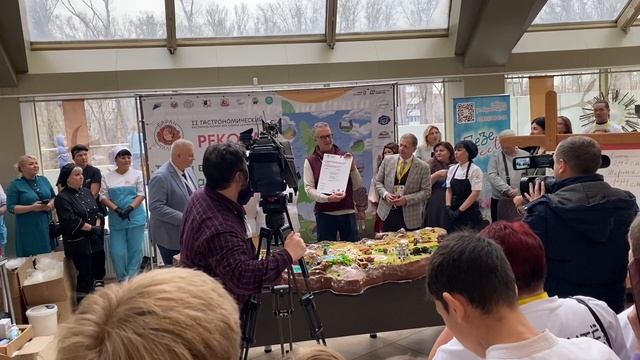 Торт рекордсмен выполненный в виде карты Хакасии.