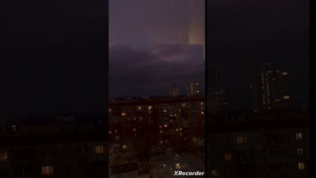 Вечернее небо.