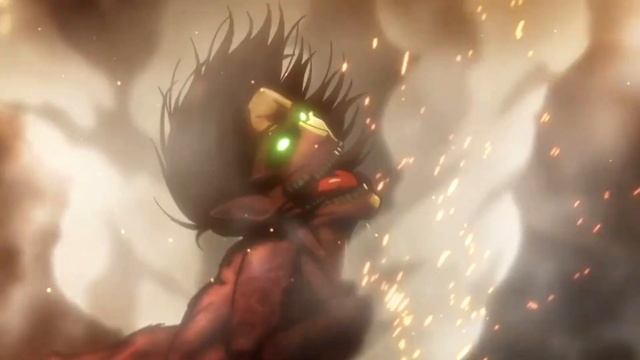 Eren First Titan Form  |  Эрен закрывает брежь  | Eren clouse Trost