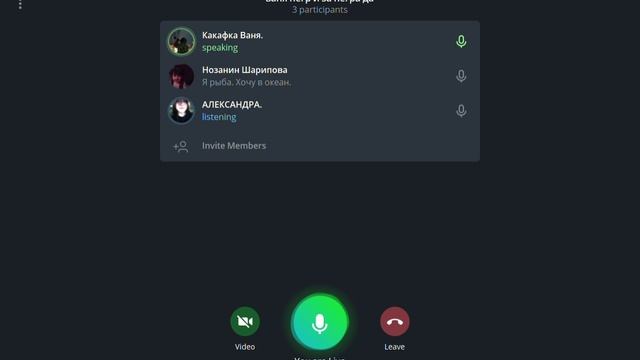 Разговариваем в тг с Ваней и Сашенькой.