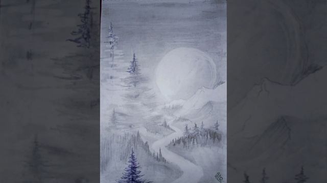 природа ручкой