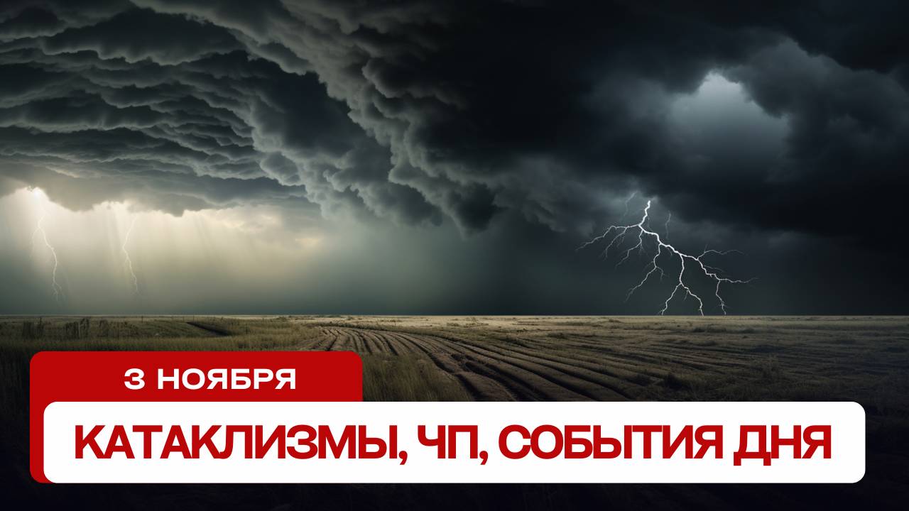 Катаклизмы сегодня 03.11.2024. Новости сегодня, ЧП, катаклизмы за день, события дня