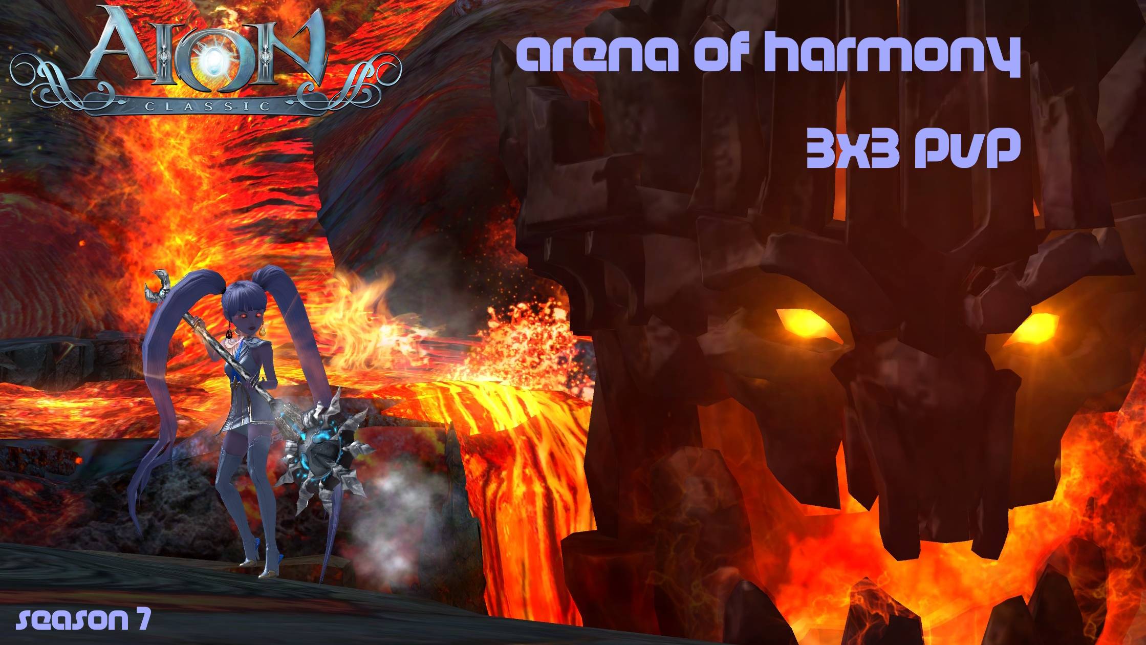 Aion classic ru 2.7  3x3 pvp Arena of Harmony (POV Gladiator)