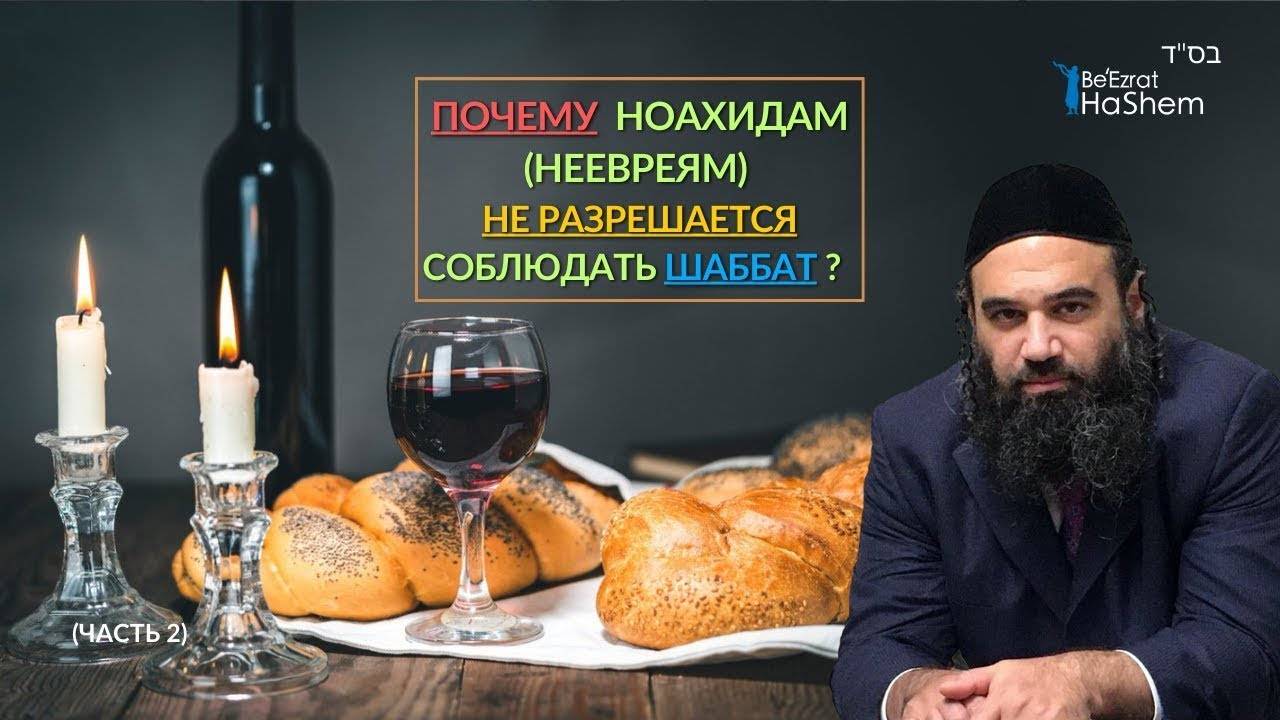 ⚠️ Почему ноахидам (неевреям) не разрешается соблюдать Шаббат (2)  _ Раввин Ярон Реувен #тора