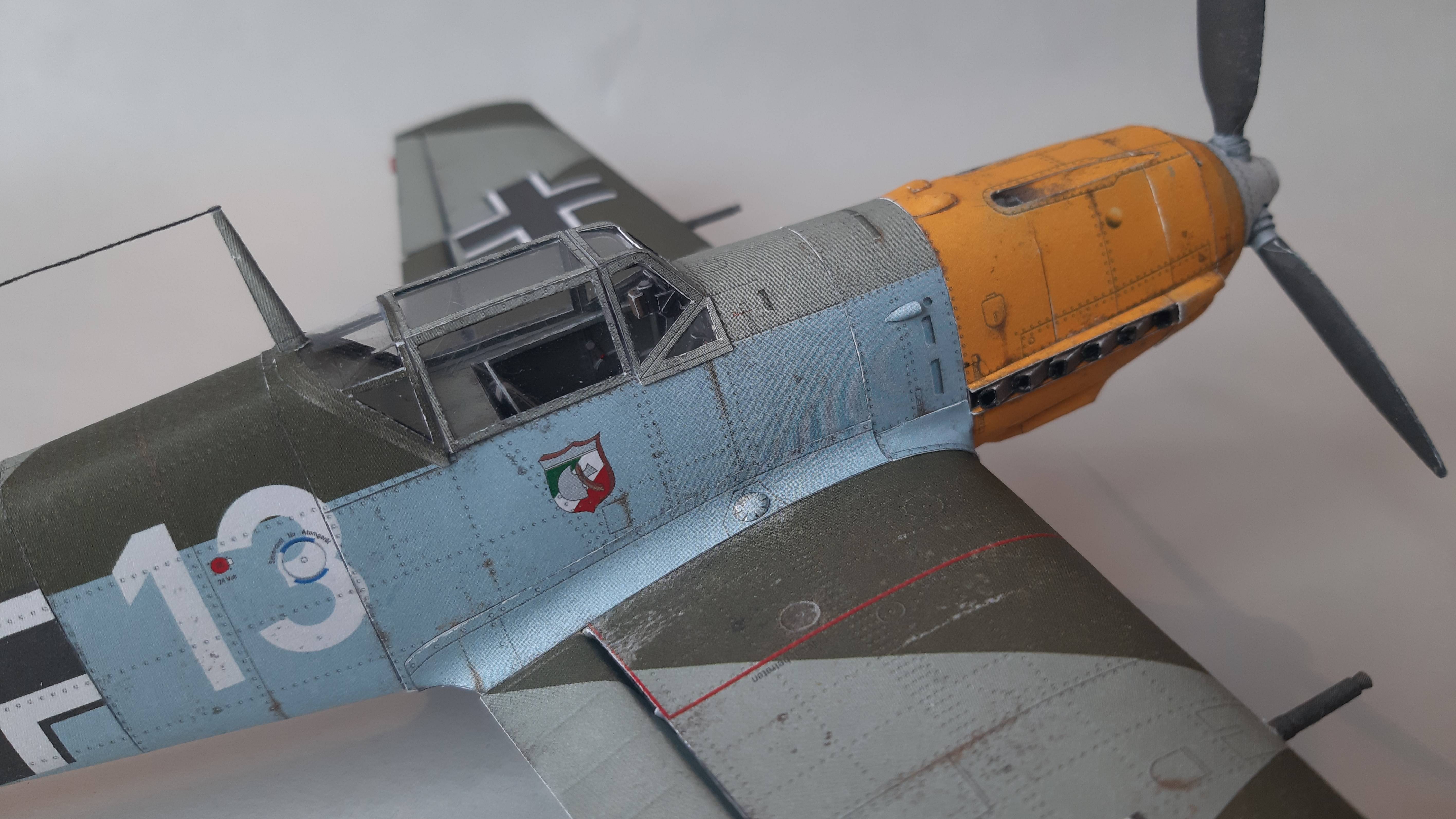 Истребитель Bf109E-4 Бумага, сборка. +Сказка на ночь