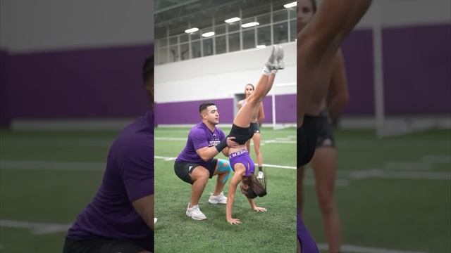 Fav skill to do in purple #sportshorts #acro #cheer #cheerleading #workout #work #stunts #fitness