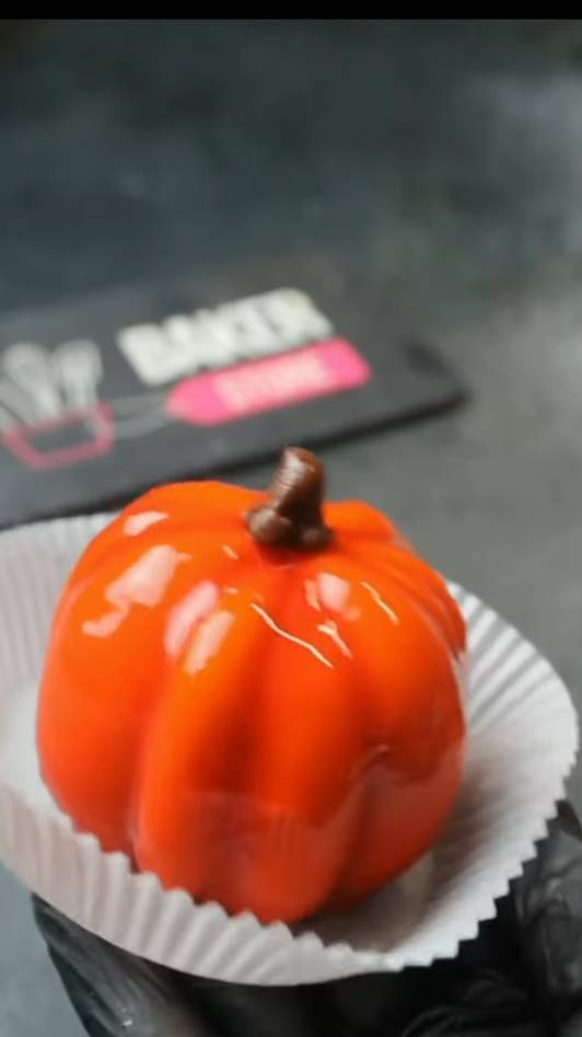 Муссовое пирожное "Тыковка" 🎃 Рецепт+глазурь