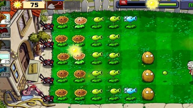 Plants vs Zombies - уровень - 7