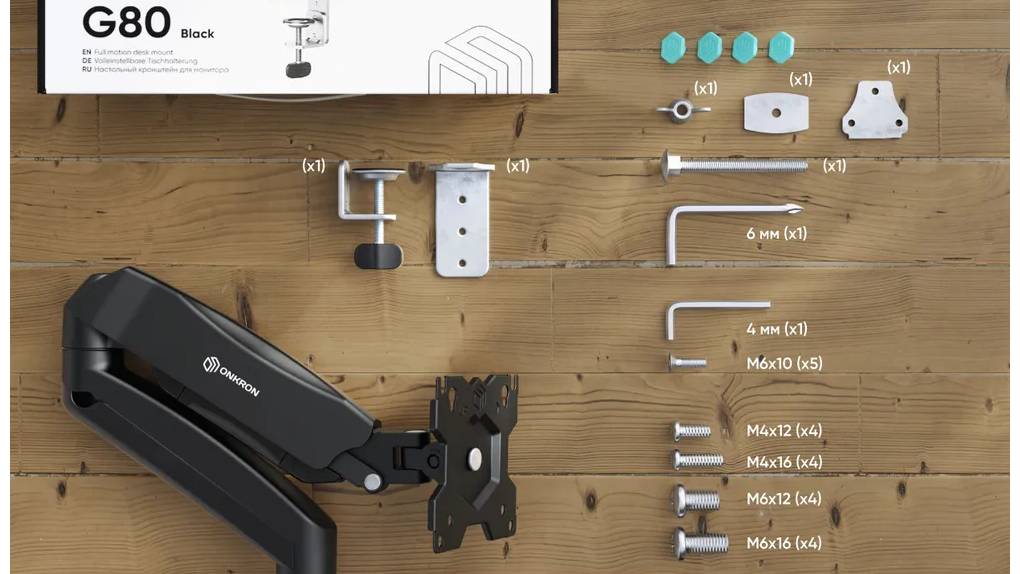 Обзор и распаковка. ONKRON кронштейн для монитора настольный G80 черный. #сезонконтентаRUTUBE