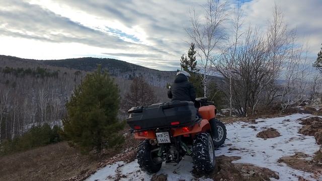 Вечерняя прогулка на квадроцикле Stels Dinli 700D. 🌲🏔