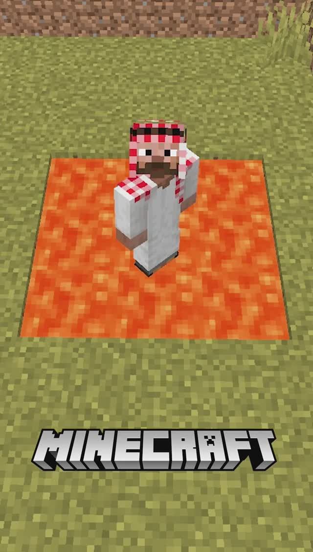 Как ходить по лаве в майнкрафт